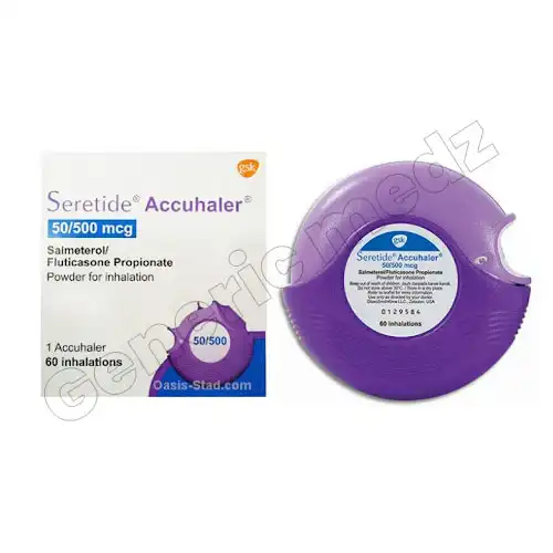 Seretide-Accuhaler-50-500mcg-(Salmeterol-Fluticasone-Propionate) Seretide 50 Mcg/500 Mcg Accuhaler